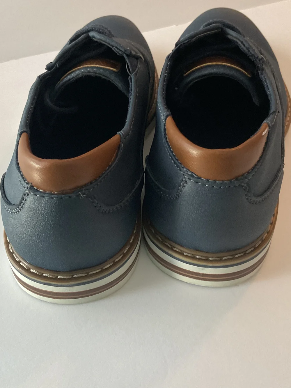 Boys Navy Casual Dress Shoes - Classic Lace-Up